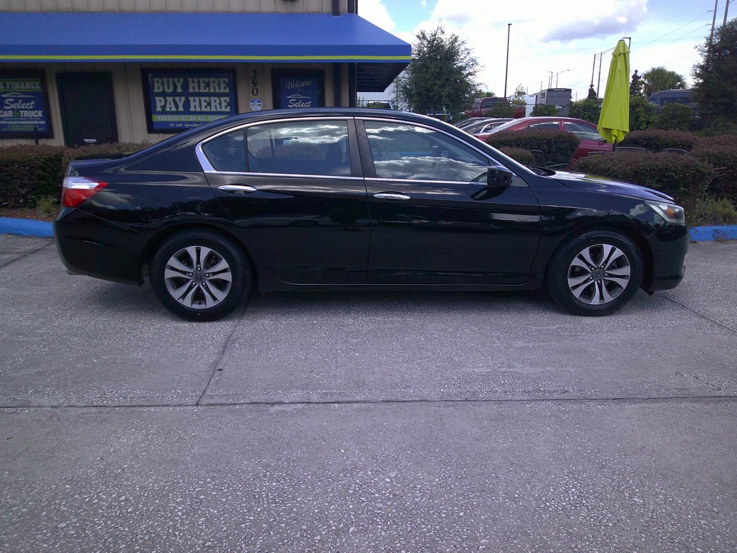 2014 BLACK HONDA ACCORD LX (1HGCR2F31EA) , located at 1200 Cassat Avenue, Jacksonville, FL, 32205, (904) 695-1885, 30.302404, -81.731033 - Photo#2